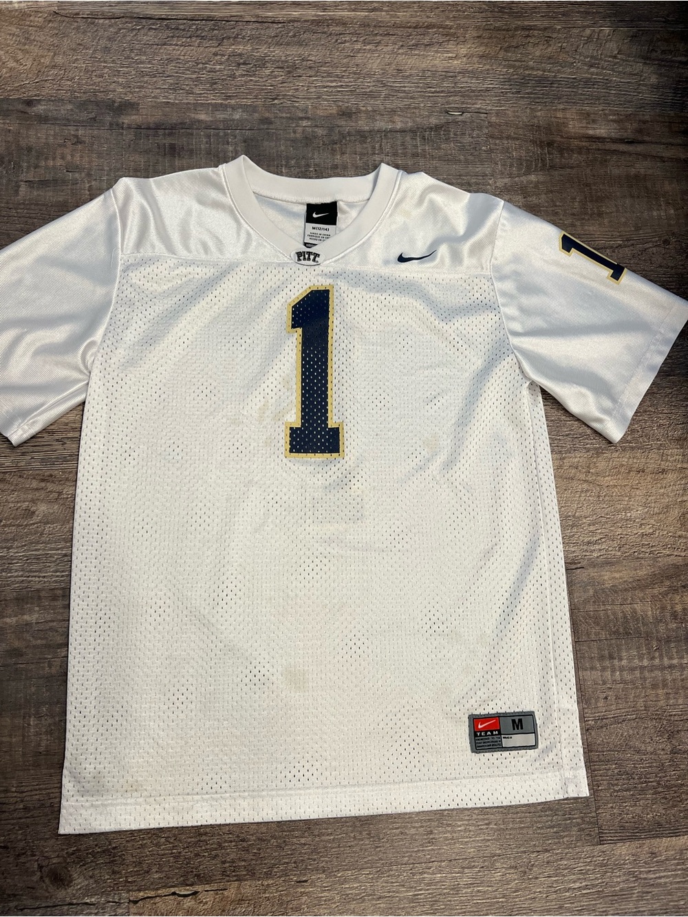Nike White Jersey with Navy and Gold #1
